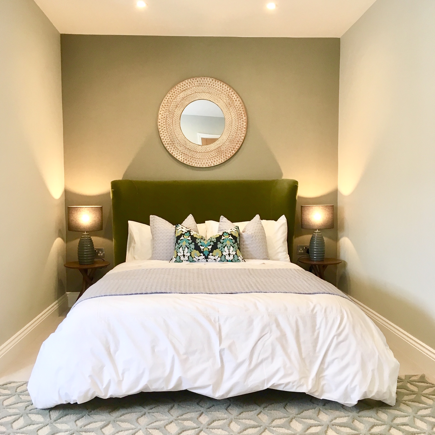 Softly styled living room in Croydon showing Cranberryhome's layered, considered approach