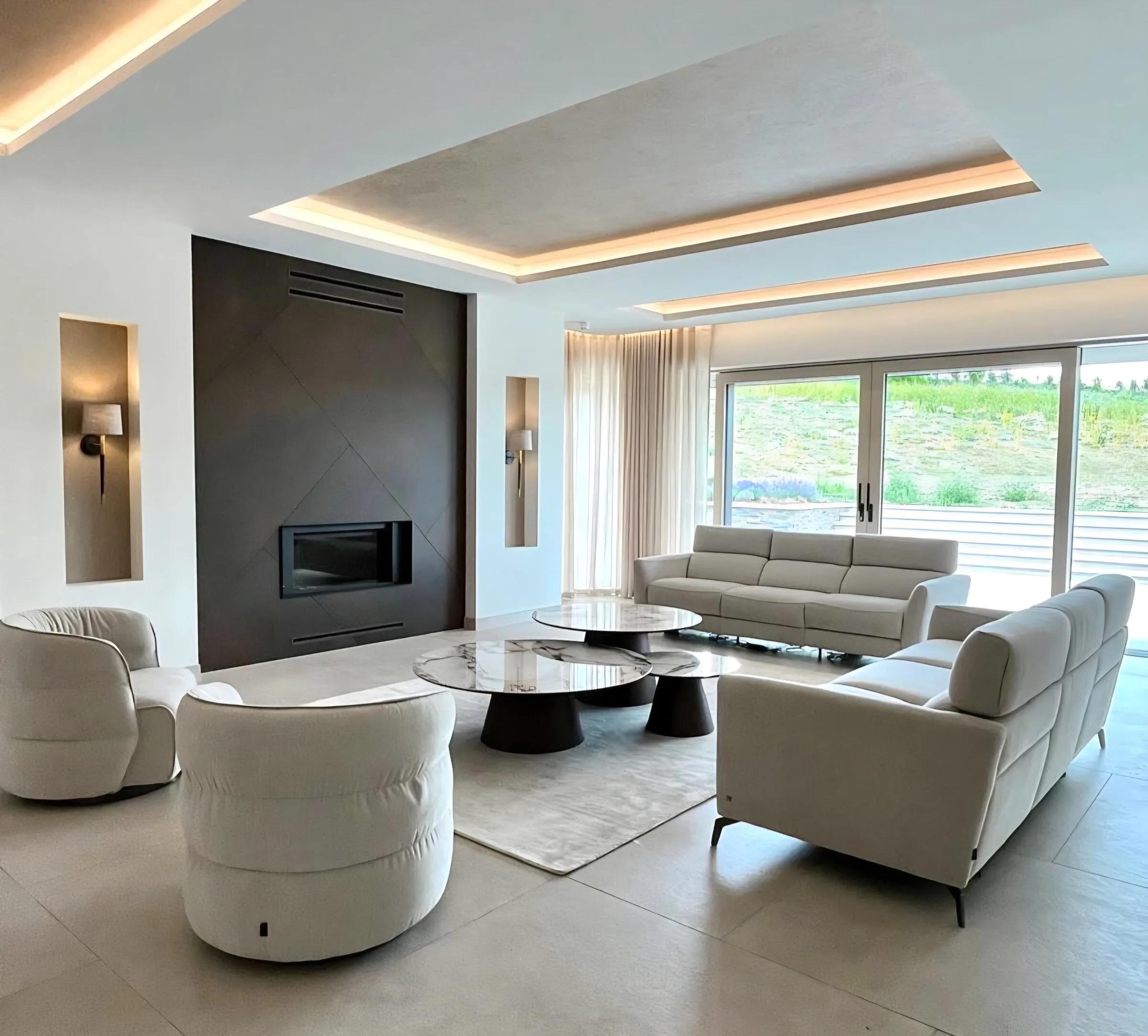 Cranberryhome interior — Queens Orchard living space with considered lighting and layered textiles